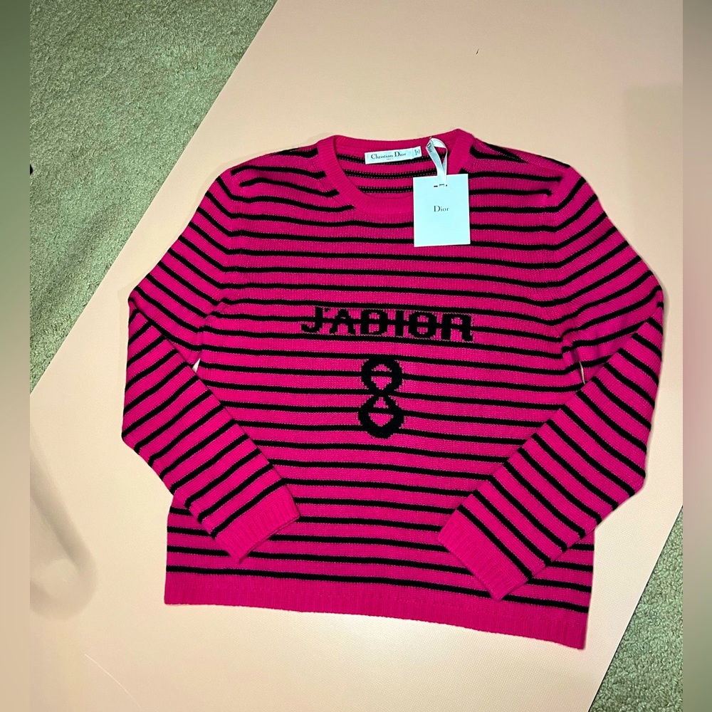 New J’adior 8 striped knit pullover